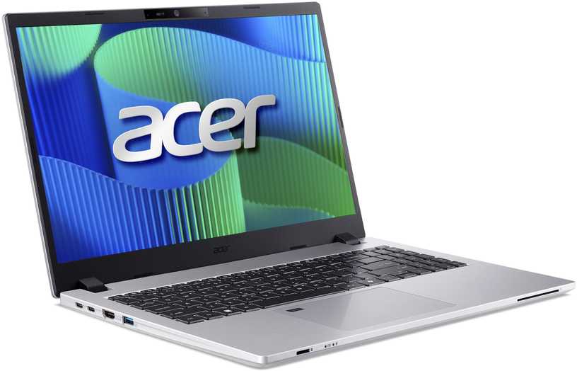 Nešiojamas kompiuteris ACER NTB TravelMate P2 (TMP215-55-TCO-55B2), i5-120U, 15.6" FHD, 16GB, 512GB SSD, Intel Graphics, W11P, sidabrinis