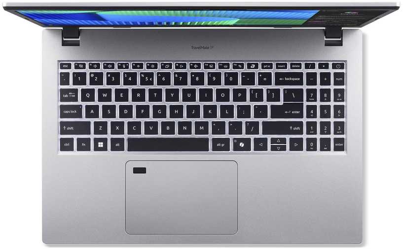 Nešiojamas kompiuteris ACER NTB TravelMate P2 (TMP215-55-TCO-55B2), i5-120U, 15.6" FHD, 16GB, 512GB SSD, Intel Graphics, W11P, sidabrinis