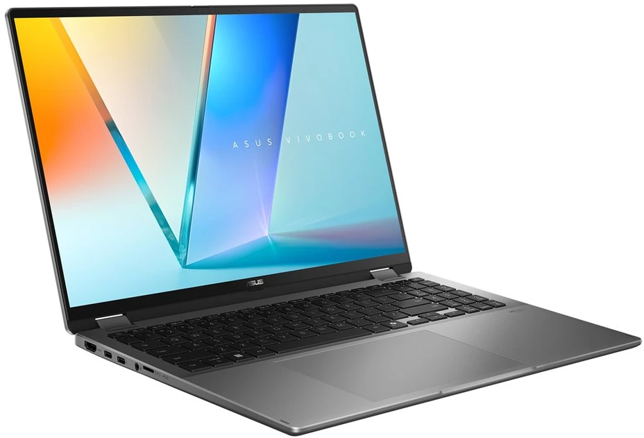 Nešiojamas kompiuteris ASUS NTB Vivobook 16 Flip (TP3607SA-OLED118W), Ultra 7 258V, 16", 1920 x 1200, 32 GB, 1 TB SSD, Intel Arc, W11 Pro, pilkas