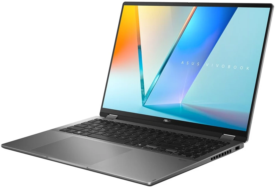 Nešiojamas kompiuteris ASUS NTB Vivobook 16 Flip (TP3607SA-OLED118W), Ultra 7 258V, 16", 1920 x 1200, 32 GB, 1 TB SSD, Intel Arc, W11 Pro, pilkas