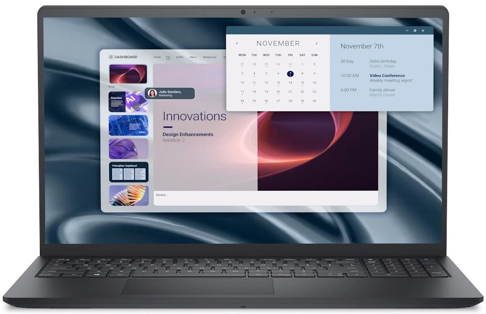 Nešiojamas kompiuteris Dell NTB Pro 15 Essential PV15250/i7-1355U/16GB/512SSD/15.6" FHD/Intel UHD/65W/WLAN/Backlit Kb/W11P/3Y PS NBD