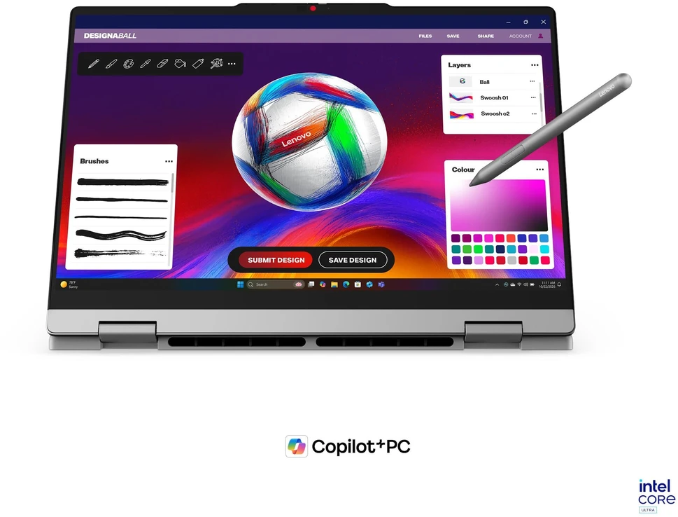 Nešiojamas kompiuteris Lenovo IdeaPad 5 2-in-1 14IPH11 Luna Pilkas (83UG002FCK)