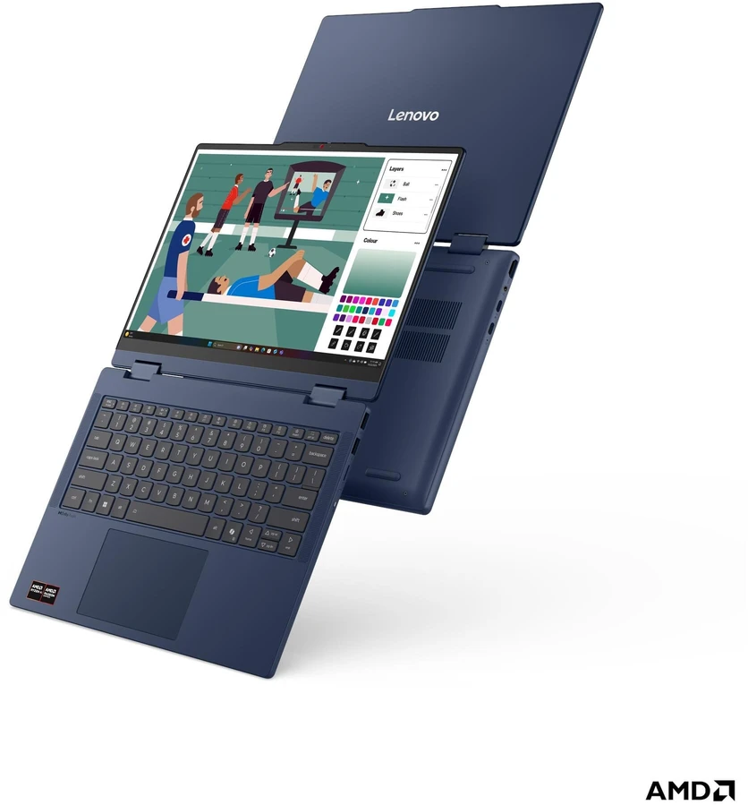 Nešiojamas kompiuteris Lenovo IdeaPad 5 2-in-1 14HP11 kosminės mėlynos spalvos (83UJ000XCK)