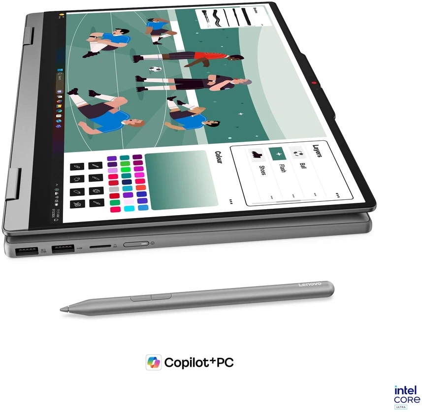 Nešiojamas kompiuteris Lenovo IdeaPad 5 2-in-1 14IPH11 Luna Pilkas (83UG002FCK)