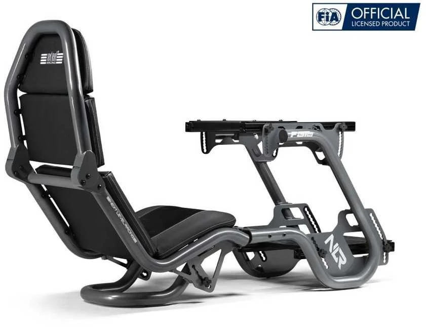 Next Level Racing Naujo lygio lenktynės | F-GT Pro Formula ir GT Pilkas leidimas | Lenktynių simuliatoriaus kabina | Plienas | Pilkas