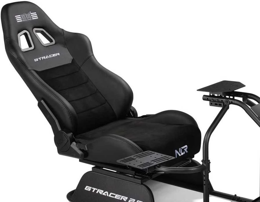 Next Level Racing Naujo lygio lenktynės | GTRacer 2.0 | Lenktynių simuliatoriaus kabina | Juodas