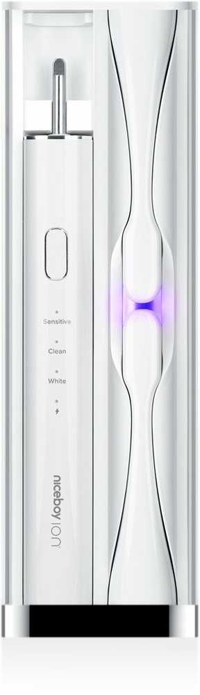 Dantų šepetėlis Šepetėlis Niceboy Niceboy ION Sonic-Pro UV Sonic šepetėlis Sterylizacja 3 antgaliai USB-C