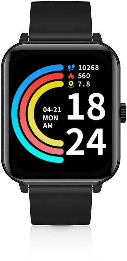 Išmanusis laikrodis Niceboy Niceboy Watch 4 lite Carbon Juodas Juodas 1,83'' IP67 20 mm Ciśnienie Krwi