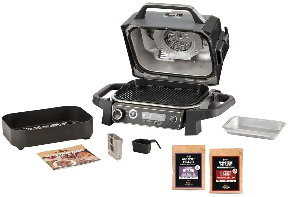 Ninja Kitchen Woodfire™ Lauko grilis/kepsninė