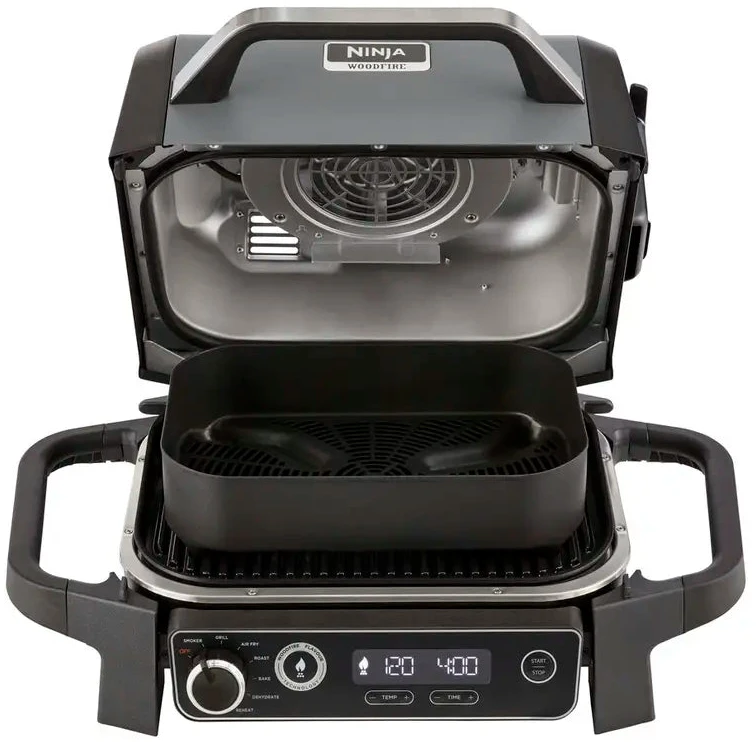 Ninja Kitchen Woodfire™ Lauko grilis/kepsninė