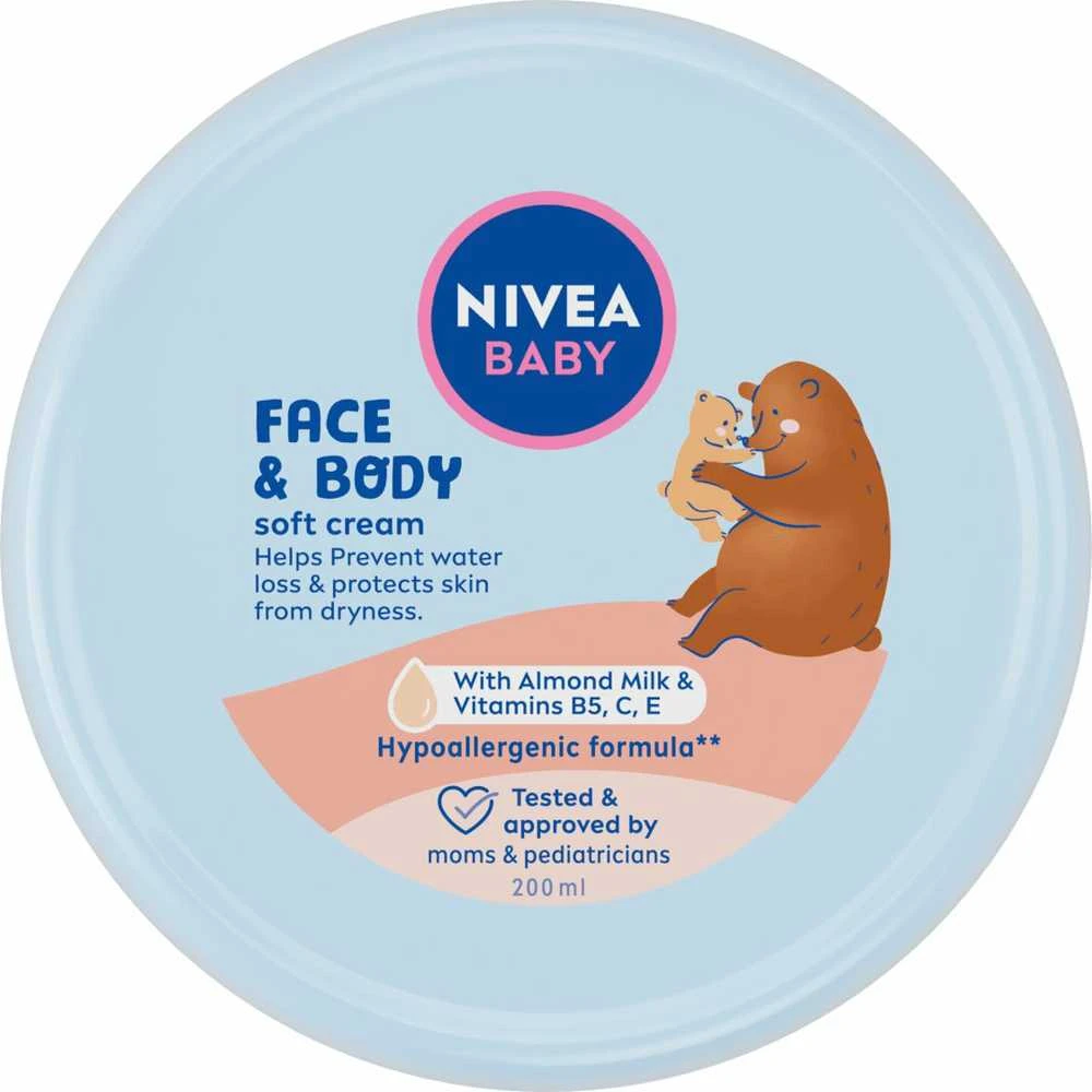 Nivea Baby Face & Body Soft Kreminis Day Kreminis