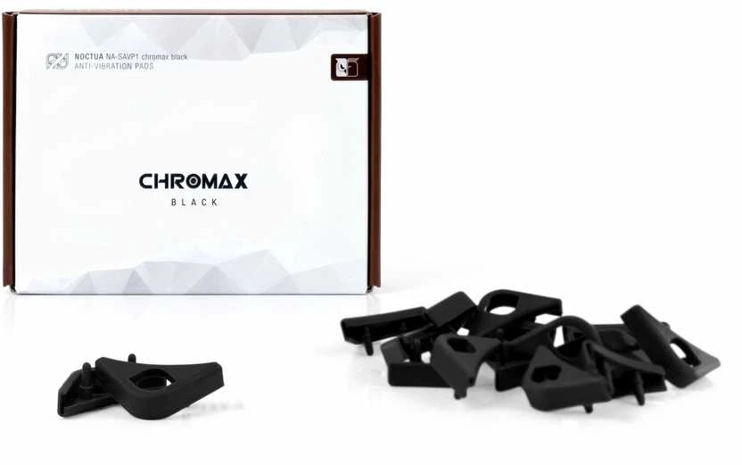 Noctua NA-SAVP1 chromax.juodas Anti-Vibrations-Pads – juodos spalvos