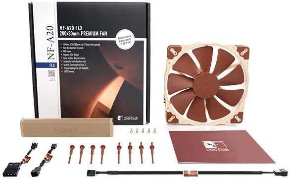 Noctua NF-A20 FLX Kompiuterio dėklas Fan 20 cm rusvai gelsvas, Brown