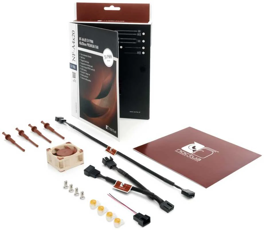 Noctua NF-A4X20 5V PWM computer cooling component Kompiuterio dėklas Fan 4 cm
