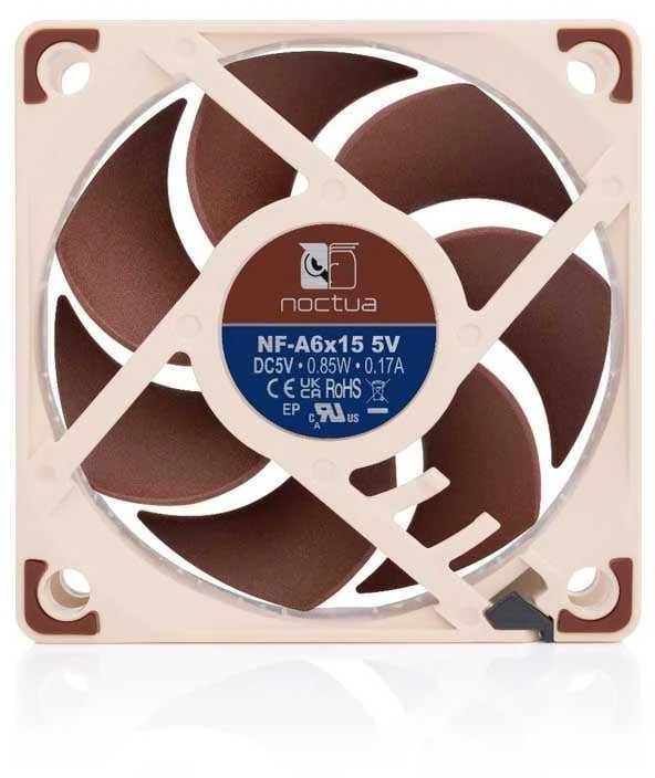 Noctua NF-A6x15 5V aušintuvo priekinis vaizdas