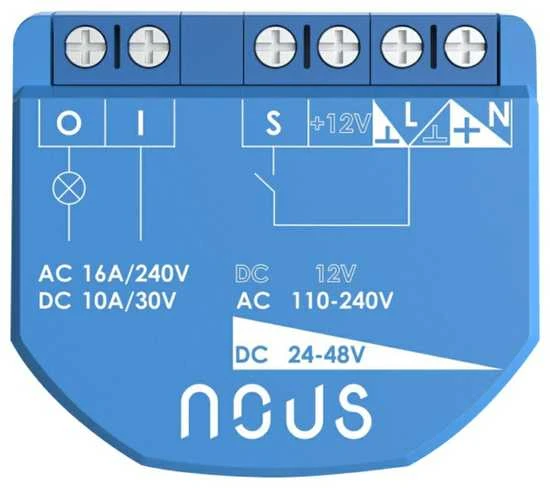NOUS B1T WIFI Tasmota 1 kanalo relė ESP32