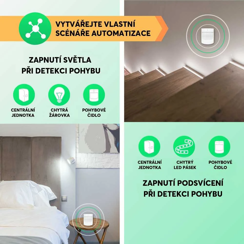 Išmanusis PIR judesio jutiklis E2, ZigBee, TUYA / Smart Life, NOUS