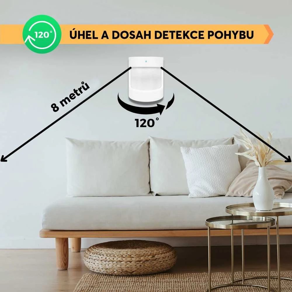 Išmanusis PIR judesio jutiklis E2, ZigBee, TUYA / Smart Life, NOUS