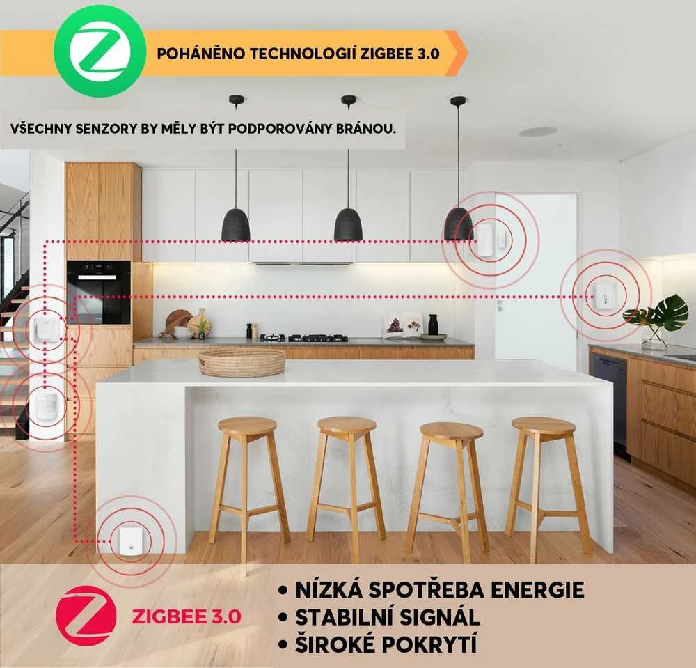 Išmanusis durų/langų jutiklis E3, ZigBee, TUYA / Smart Life, NOUS