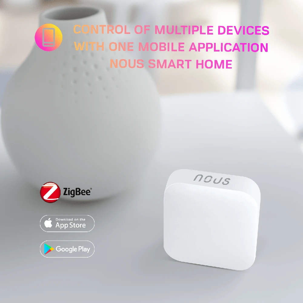 Išmanusis ZigBee belaidis jungiklis LZ4, TUYA / Smart Life, NOUS