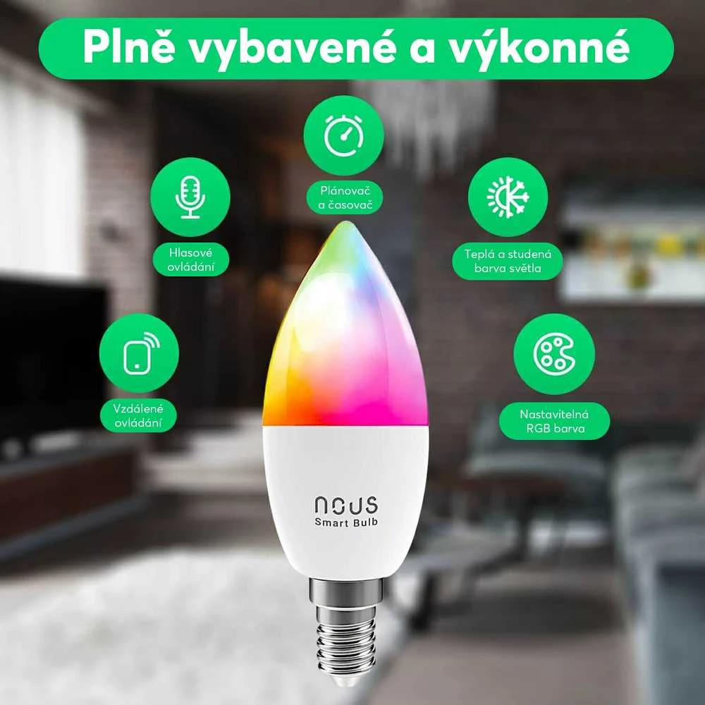 „Nous E14 P4 RGBW“ žvakė (2 vnt. pakuotėje)