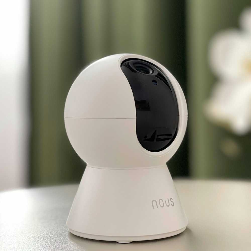 Wi-Fi kamera W5, 3MP, PTZ valdoma 360°, TUYA / Smart Life, NOUS