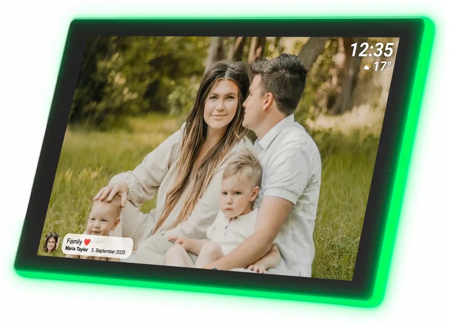 DNV Denver PFF-1082 skaitmeninis nuotraukų rėmelis Juoda 25,6 cm (10.1″) Lietimui jautrus ekranas „Wi-Fi“