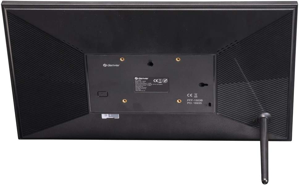 DNV Denver PFF-1503B skaitmeninis nuotraukų rėmelis Juoda 39,6 cm (15.6″) Lietimui jautrus ekranas „Wi-Fi“