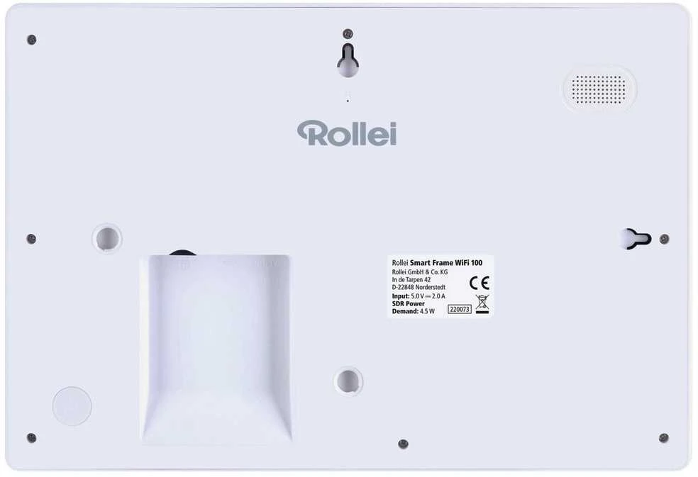 „Rollei“ – išmanesnis nuotraukų rėmelis – 10 colių įstrižainė – WIFI – programėlės valdymas – modelis 100 – 10,1 colio – baltas
