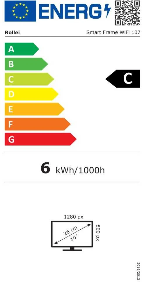 Nuotraukų rėmelis Rollei fotorámeček WiFi 107 juoda