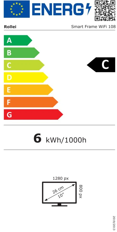 Nuotraukų rėmelis Ramka cyfrowa Rollei 108 cyfrowa ramka na zdjęcia Baltas 25,6 cm (10.1'') Ekran dotykowy Wi-Fi