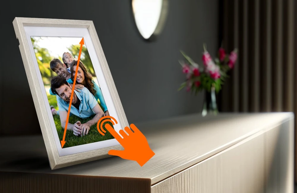 Nuotraukų rėmelis Ramka cyfrowa Rollei 108 cyfrowa ramka na zdjęcia Baltas 25,6 cm (10.1'') Ekran dotykowy Wi-Fi