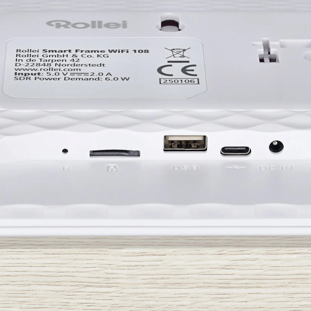 Nuotraukų rėmelis Ramka cyfrowa Rollei 108 cyfrowa ramka na zdjęcia Baltas 25,6 cm (10.1'') Ekran dotykowy Wi-Fi