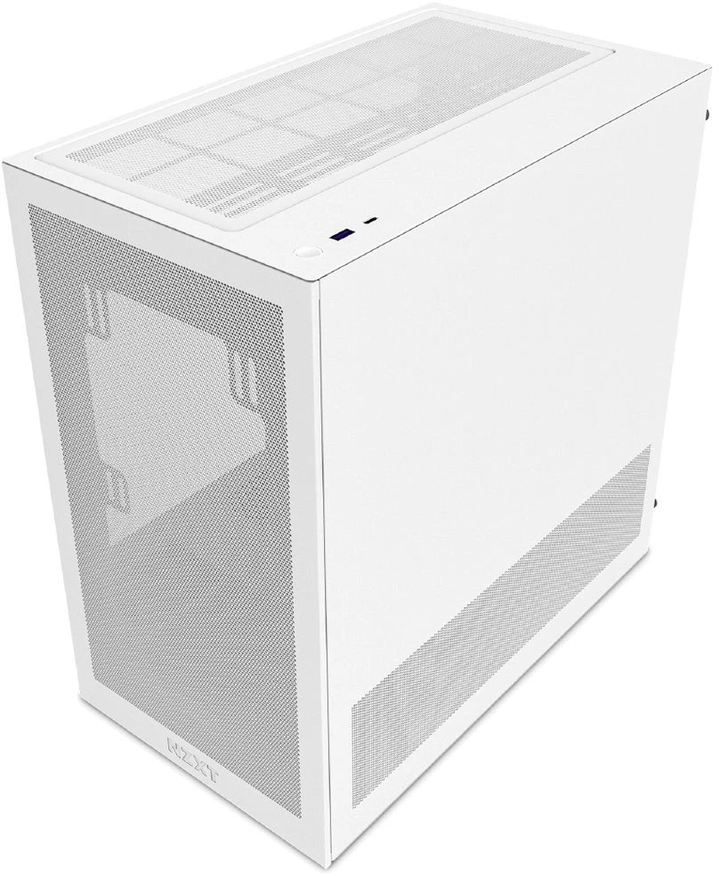 NZXT H3 Flow (2025) Micro-ATX kompiuterio korpusas, baltos spalvos