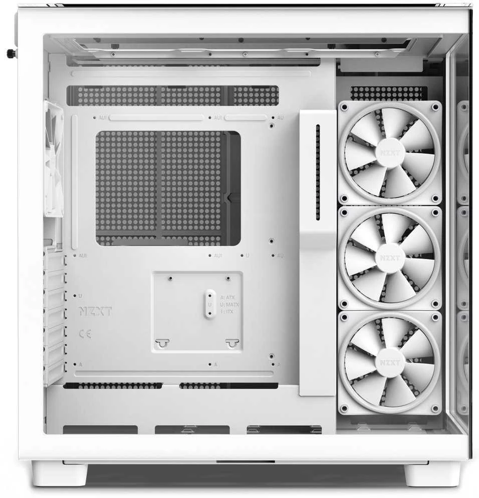 NZXT PC dėklas H9 Elite Midi bokštinis langas baltas