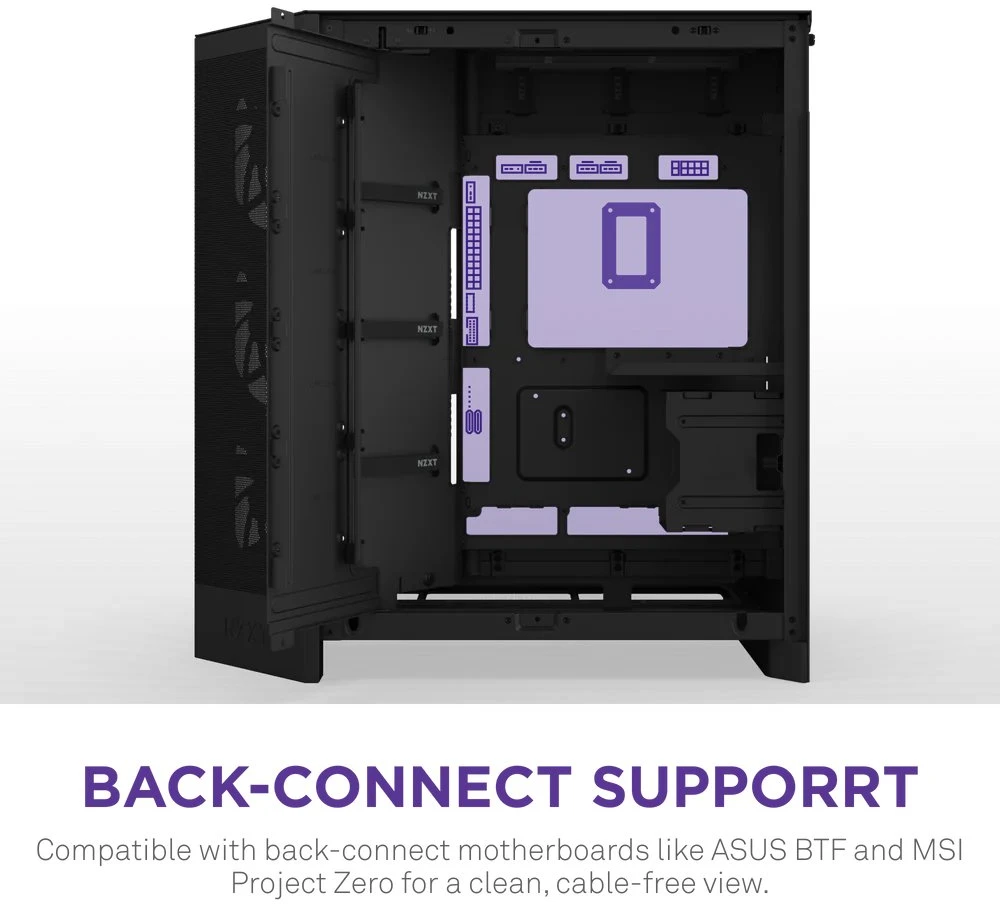 NZXT H9 Flow Midi Tower Juodas