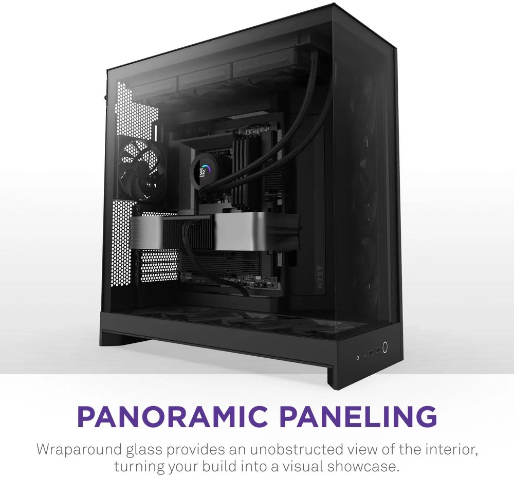 NZXT H9 Flow Midi Tower Juodas