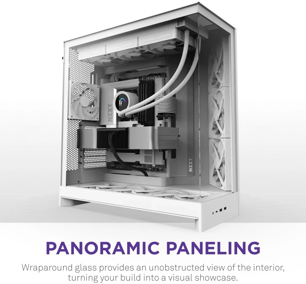 NZXT H9 Flow (2025) balta