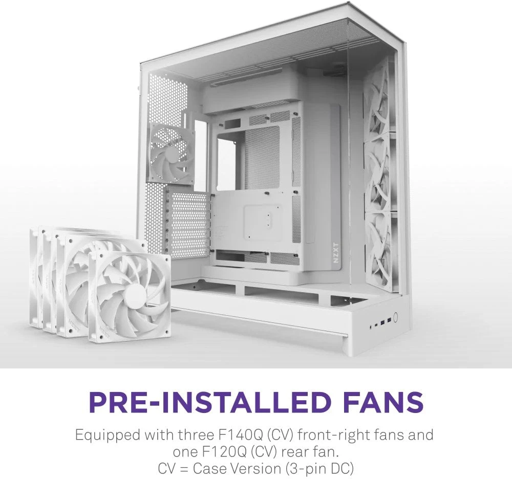 NZXT H9 Flow (2025) balta