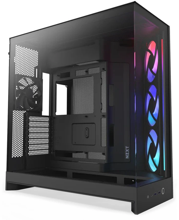 NZXT H9 Flow RGB Midi Tower Juodas