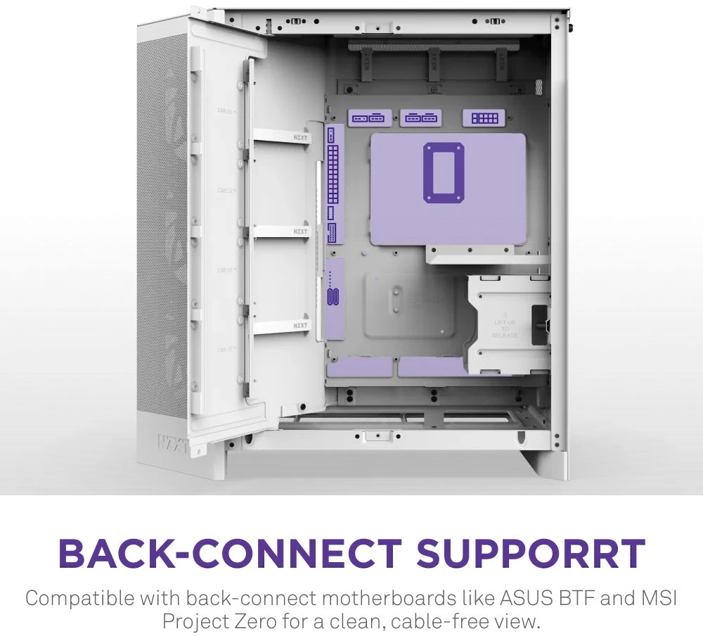 NZXT H9 Flow RGB (2025) balta