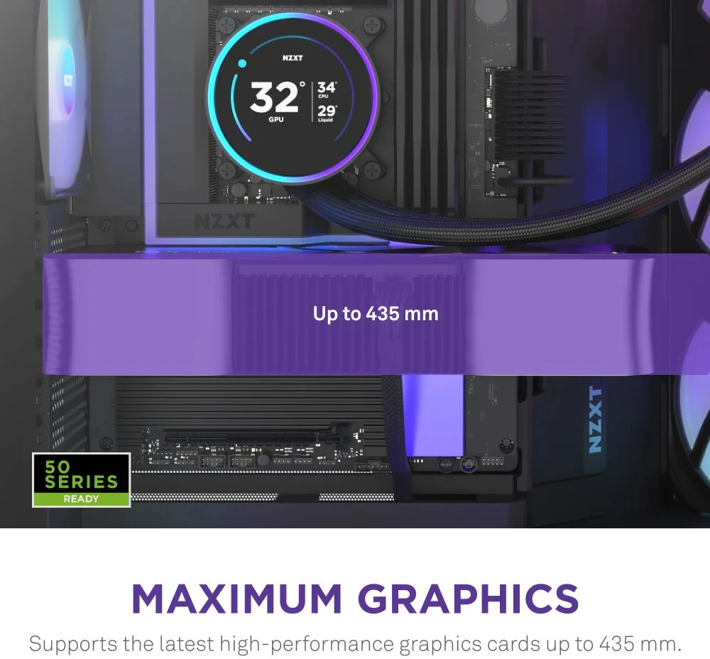 NZXT H9 Flow RGB+ (2025) juoda