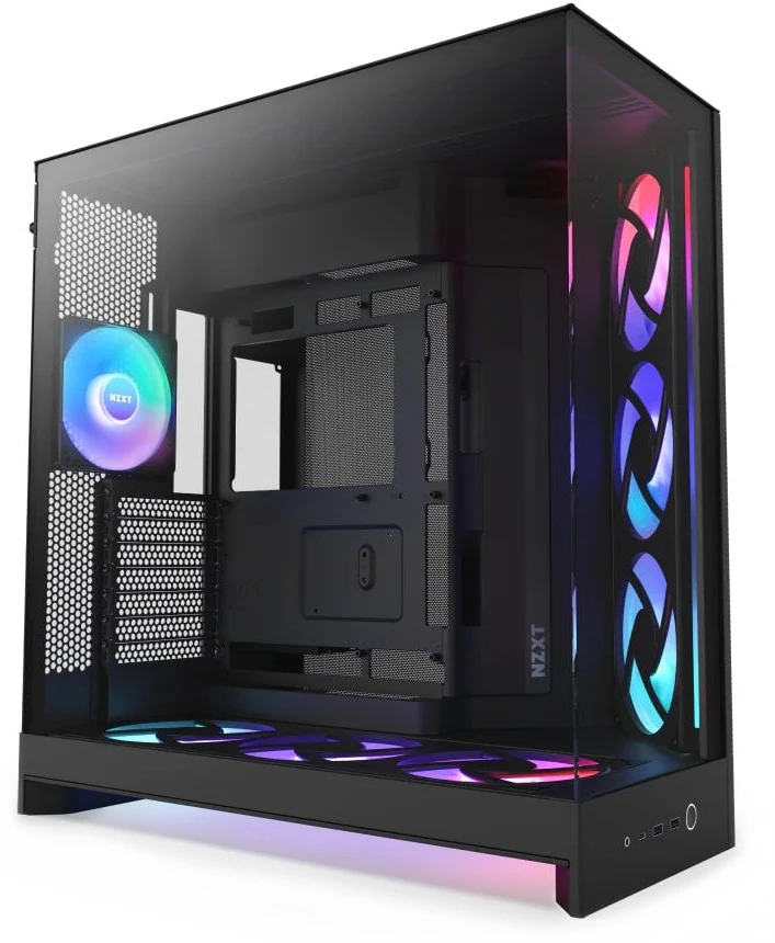 NZXT H9 Flow RGB+ (2025) juoda
