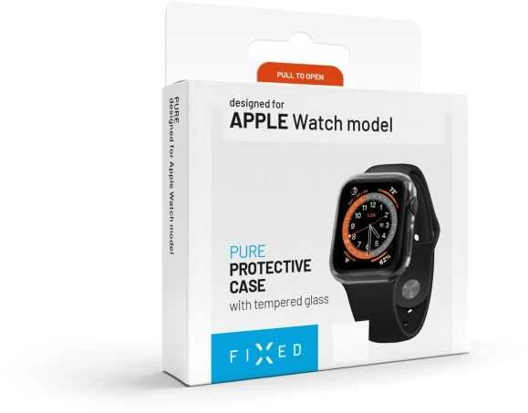 Fixed Fiksuotas | PASTATYTA | Apple | Laikrodis 45 mm / 8 serija 45 mm | Polikarbonatas | Išvalyti | Viso kadro aprėptis; Suapvalinti kraštai; 100 % skaidrus | Ekrano apsauginis dėklas