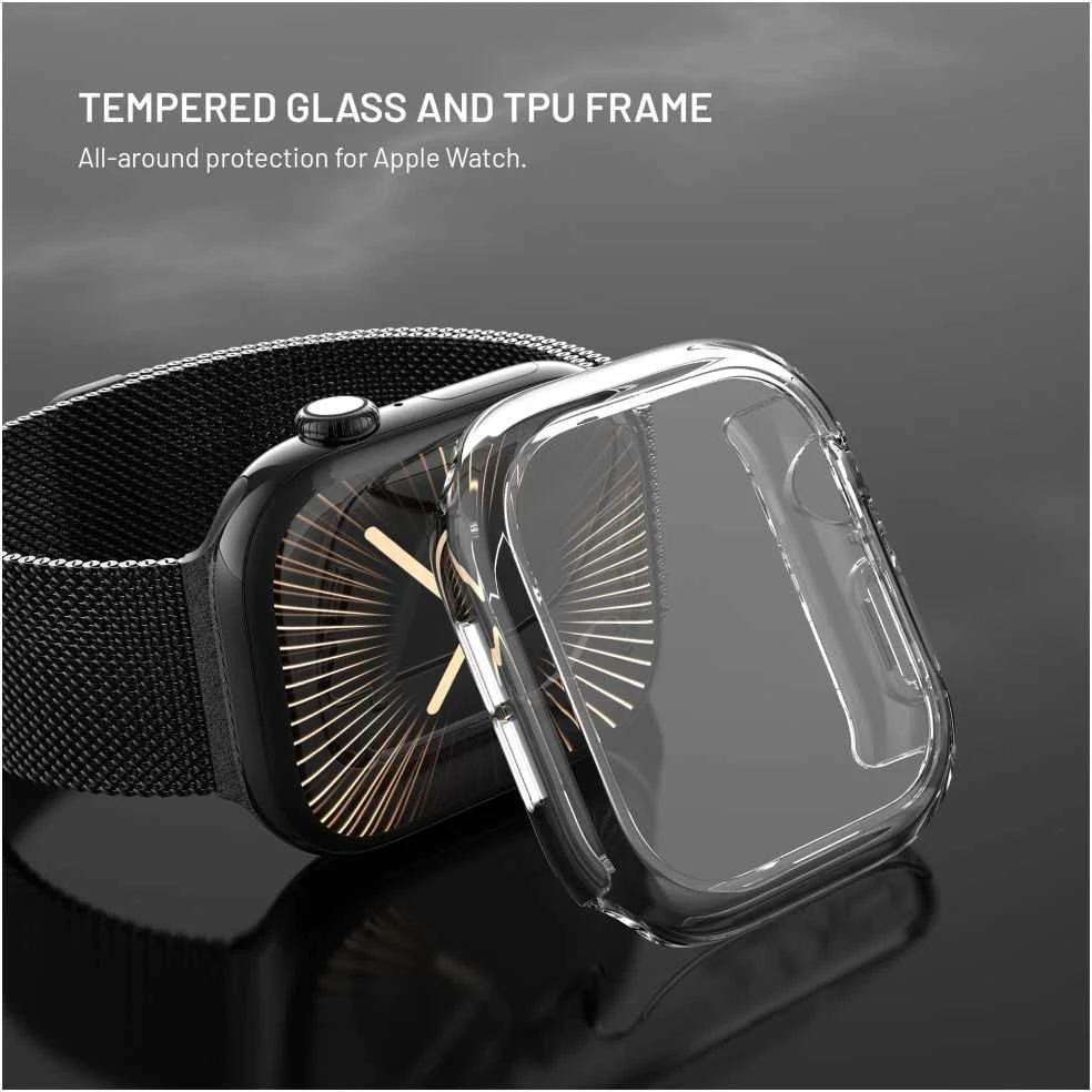 „FIXED Pure“ skirtas „Apple Watch Series 10“ 42 mm laikrodžiui, skaidrus
