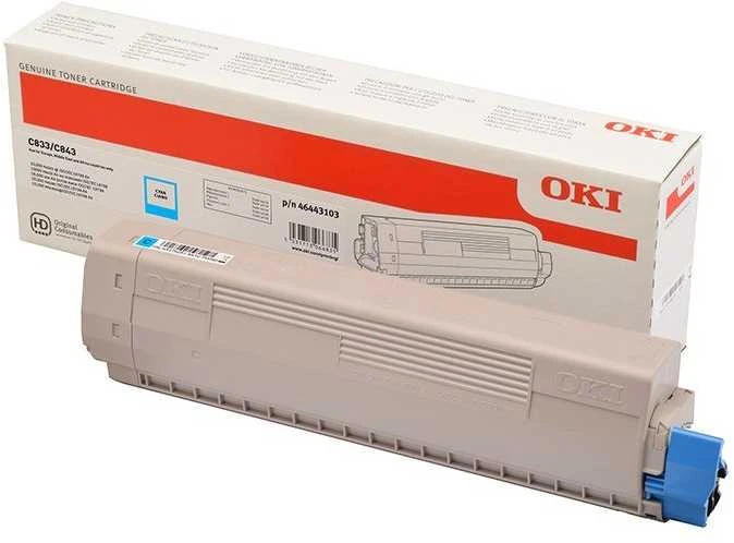 OKI TONER Cyan C833/843 10K