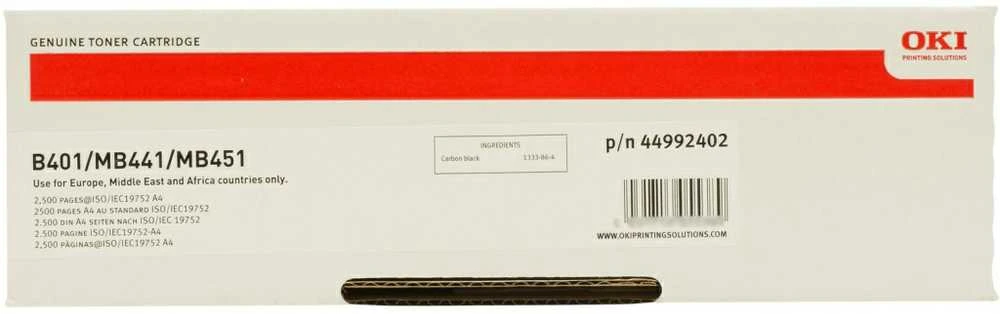 OKI 44992402. Toneris OKI 2500psl B401/MB441/451