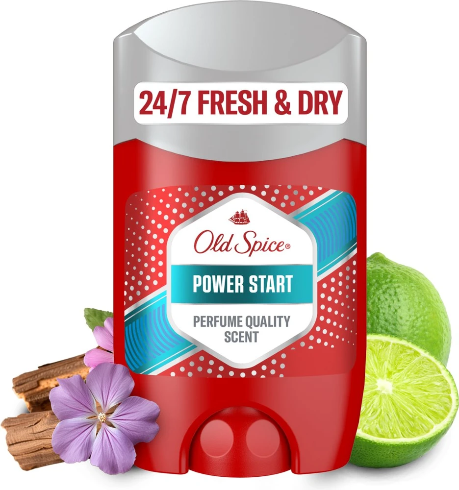 Old Spice Power Start antiperspirantas su laimo elementais