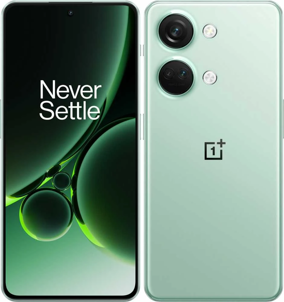OnePlus | Nord | 3 | Miglotas Žalias | 6,74 colio | Skystas AMOLED | 1240 x 2772 | Mediatek MT6983 | Matmenys 9000 (4 nm) | Vidinė RAM 8 GB | 128 GB | Dvi SIM kortelės | Nano-SIM | 4G | 5G | Pagrindinė kamera 50+8+2 MP | Antrinė kamera 16 MP |. 13 |