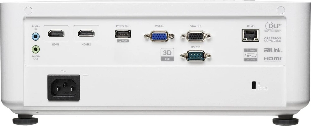 OPTOMA Projektorius WXGA 1280x800 - 3500 lm - 4LED ST - 300 000:1 - TR: 0.49:1 - 2H - VGA - USB-A maitinimas - RJ45 - HP 1x10W - Baltas